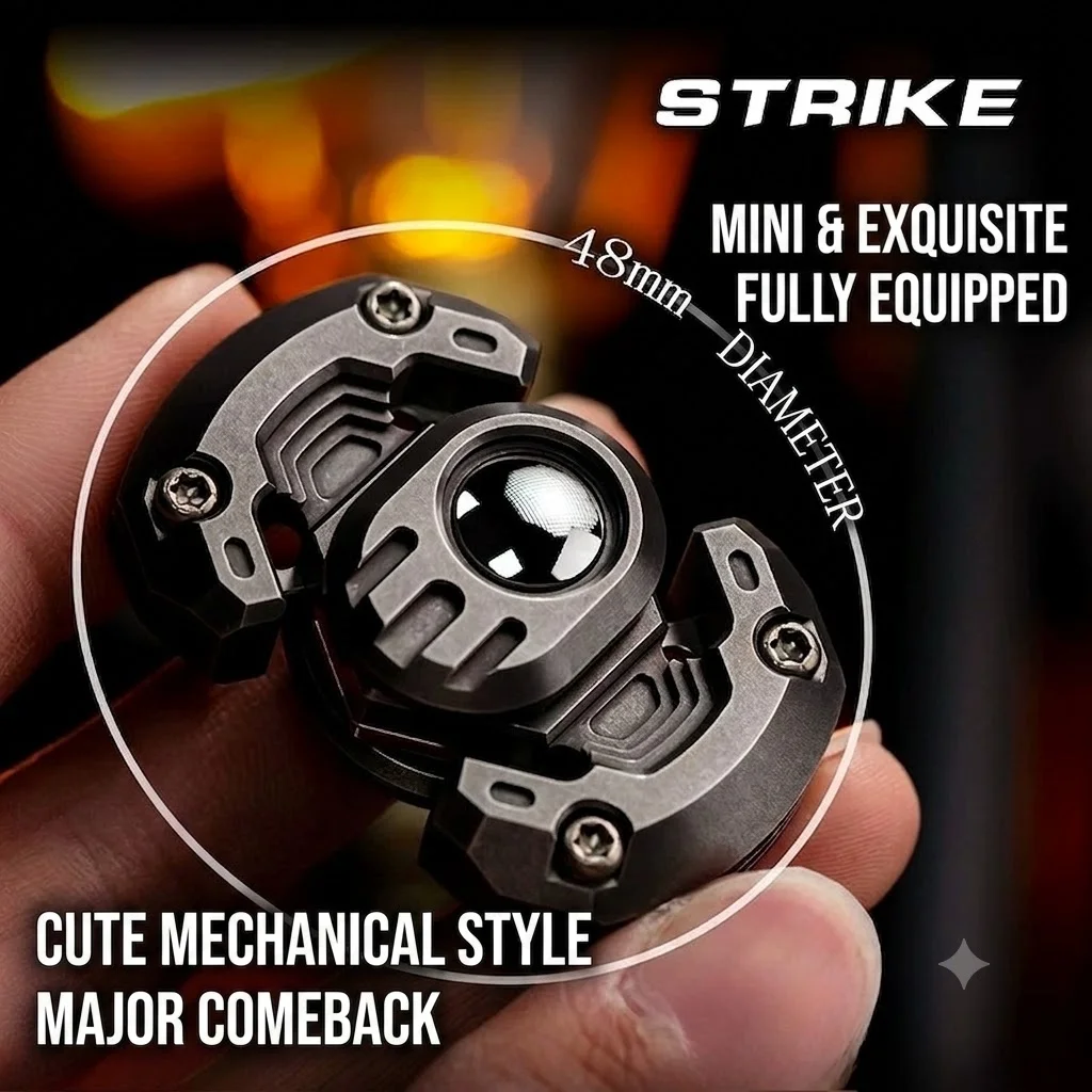 Play Wulezhi Air Raid Robot Series Minimalist Mechanical Metal Fidget Spinner EDC Stress Relief Finger Play Collectible Toy
