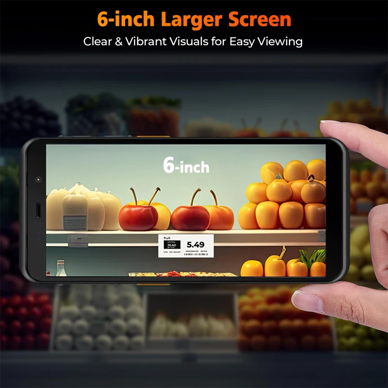 TC60 PDA Mobile Data Terminal Collector Android Barcode Scanner Rugged IP67 Pdas 4+64GB Octa-Core MTK8781for Logistic Inventory