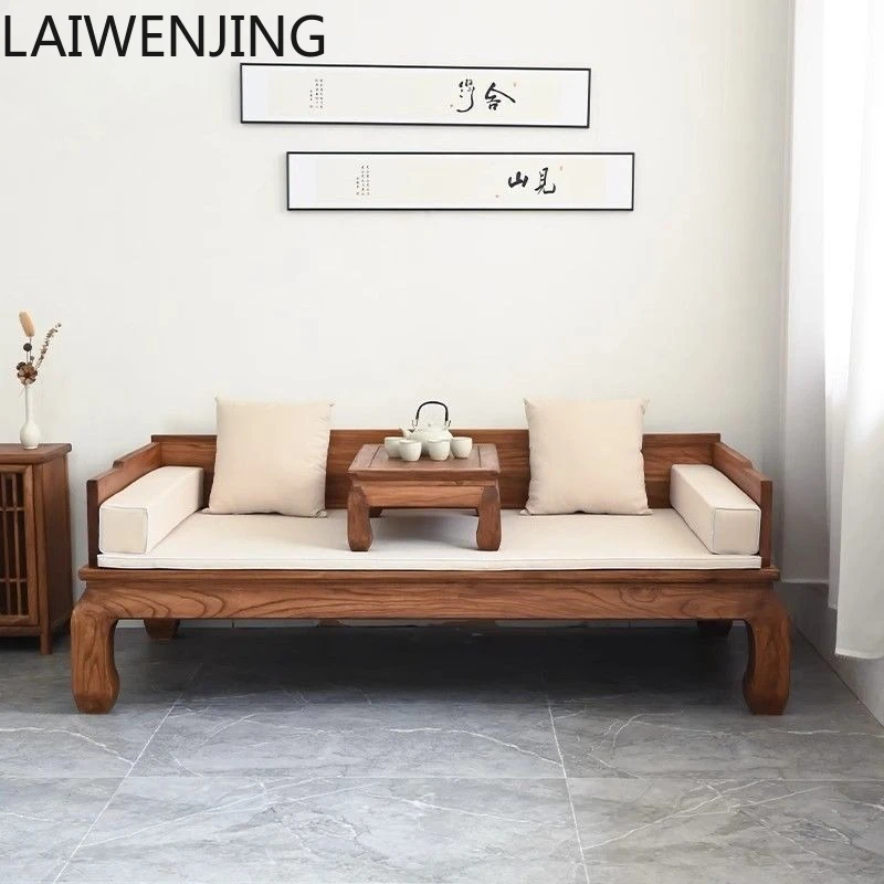 HLZ Luohan Bed New Chinese Style Luohan Couch Sofa Bed Living Room Antique Style Imperial Concubine Couch Simple Zen Style