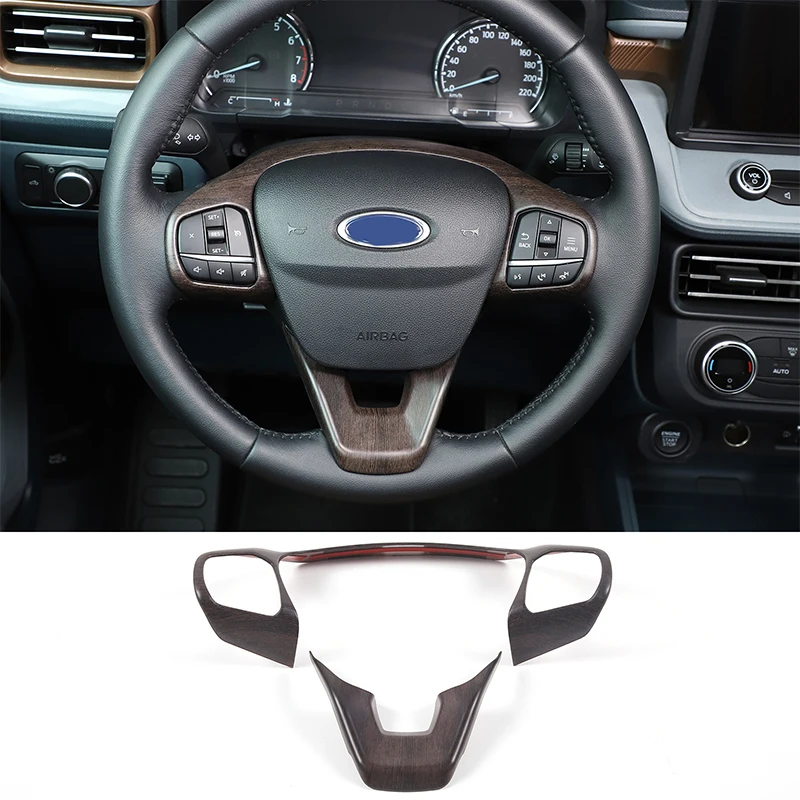 

For Ford Maverick 2022+ interior modification accessories steering wheel decorative frame ABS available in multiple colors