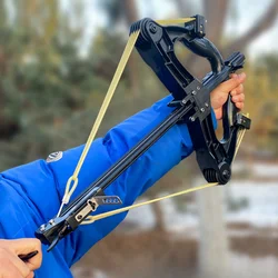60LBS Slingshot Laser All-metal Powershot Hunting Steel Ball Slingshot Composite Bow Steel Mini Infrared Compound Bow Set