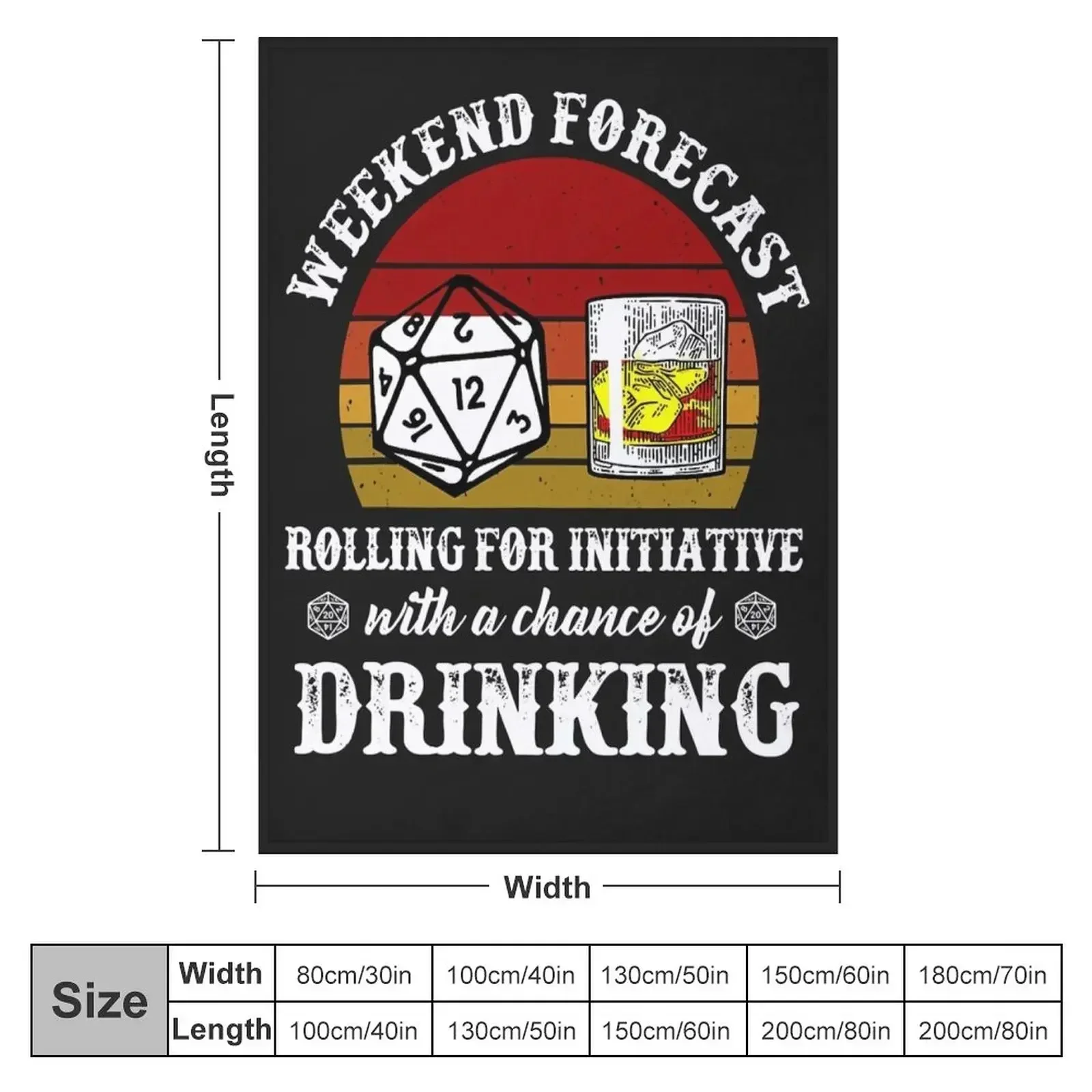 Weekend Forecast Rolling For Initiative And Drinking Whiskey Throw Blanket valentine gift ideas Weighted Thermal Blankets