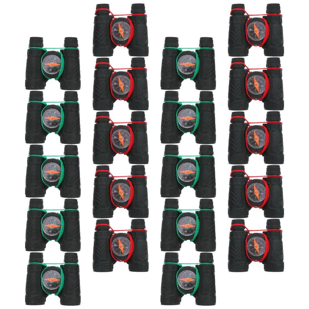 

20pcs Mini Compact Lightweight Kids Handheld Telescope Toy Built in Compass Colorful Strap Pocket Toddler Outdoor