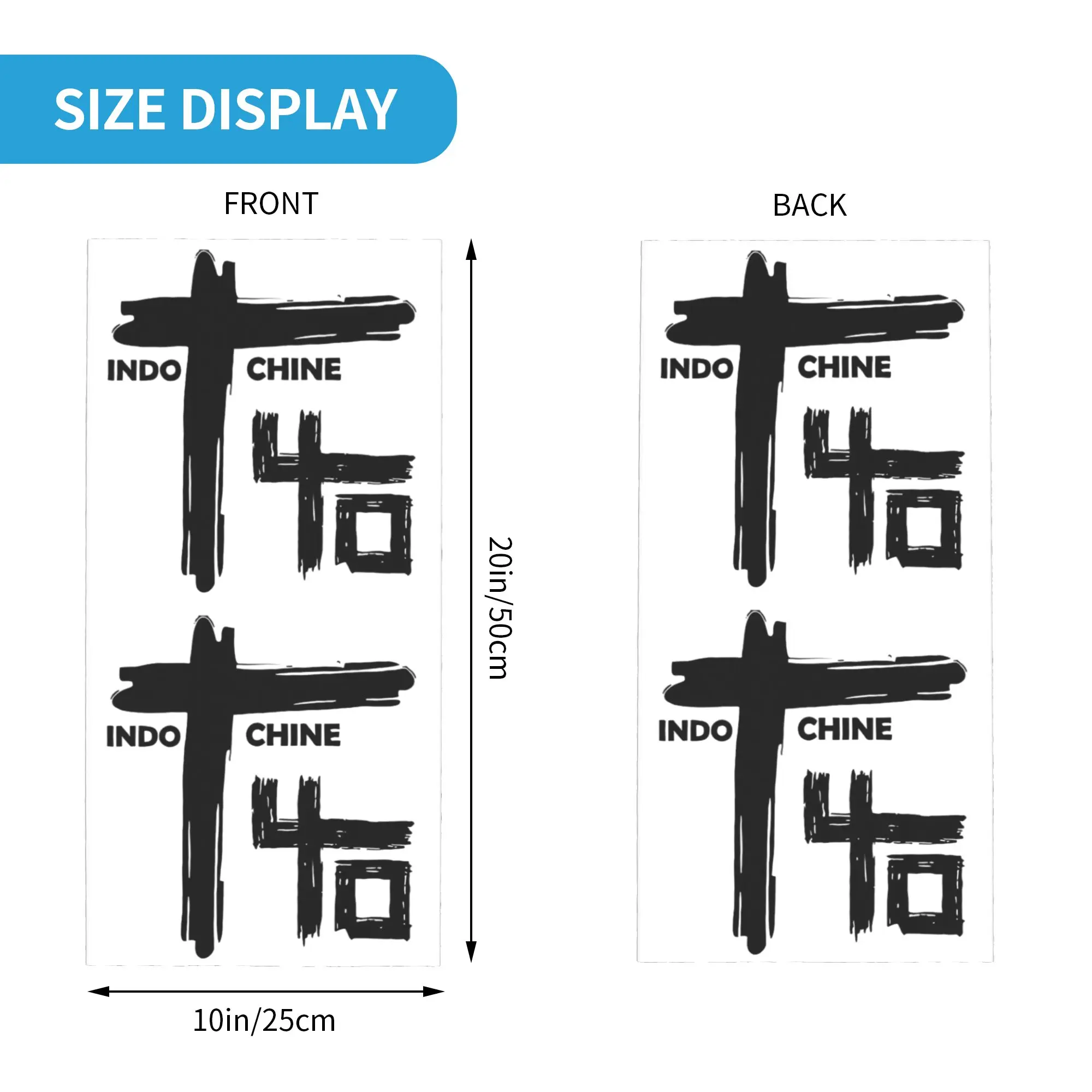 Indochine Pop Rock Band France Bandana Neck Gaiter for Ski Cycling Women Men Wrap Scarf  Headband Warmer Face Scarf Cover