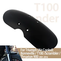 Motorcycle Short Front Fender Mask Splash Mudguard Fairing Chopper Fit For Triumph Bonneville Scrambler T100 2001-2016 2015