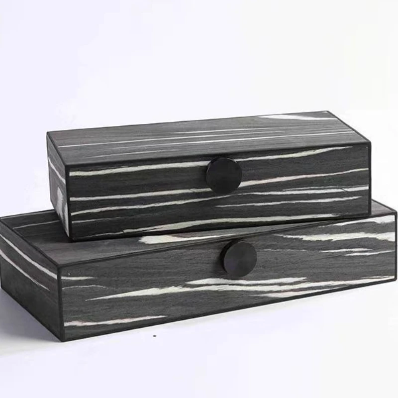 

Modern Jewelry Box Wood Earring Necklaces Storage Boxes Living Room Desktop Women Accessories Jewelry Display Organizer Boxes