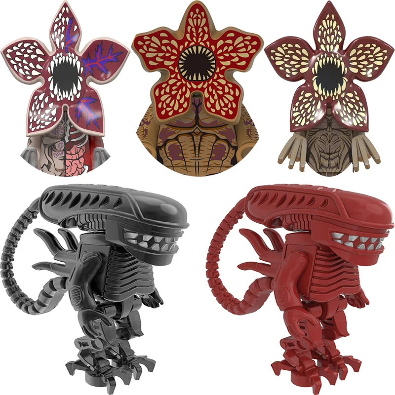 الرعب الغريبة المفترس Vecna نانسي ماكس سوف أحد عشر داستن إدي الشكل كتل عمل قوالب بناء اللعب هدية للأطفال