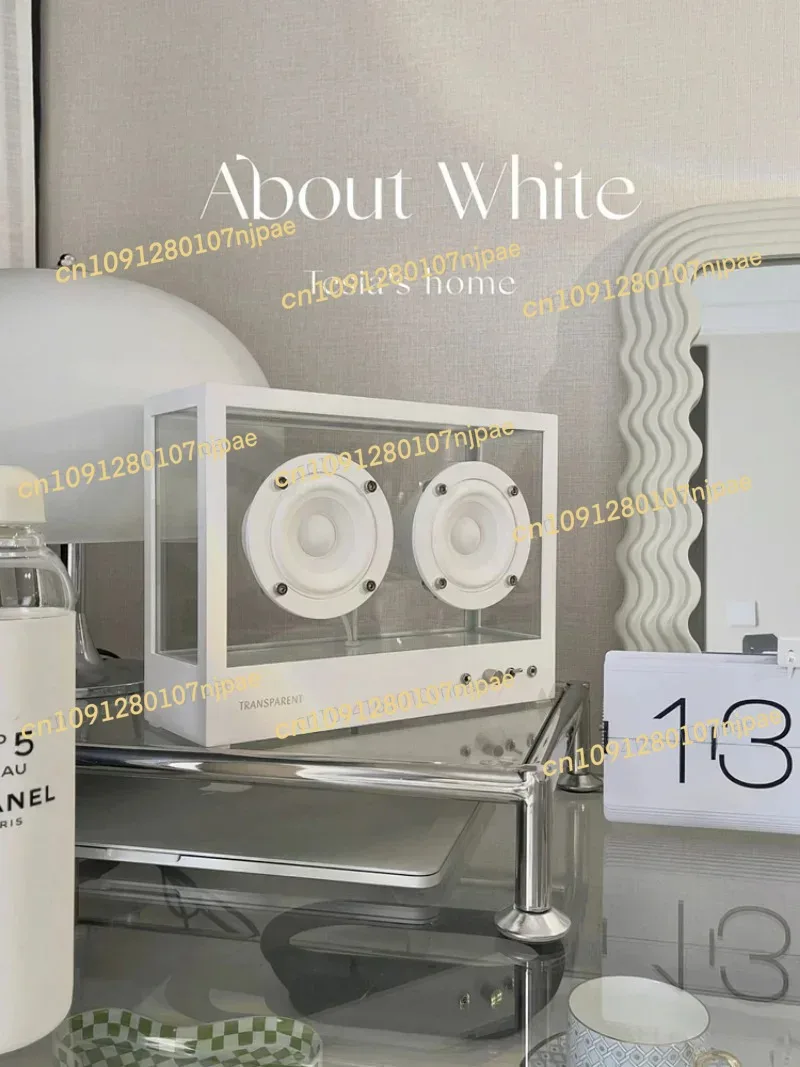 Hot  Bluetooth Subwoofer Speaker, Minimalist Light, Transparent Audio, Nordic Decorative Accessories, INS, Beautiful, Imported