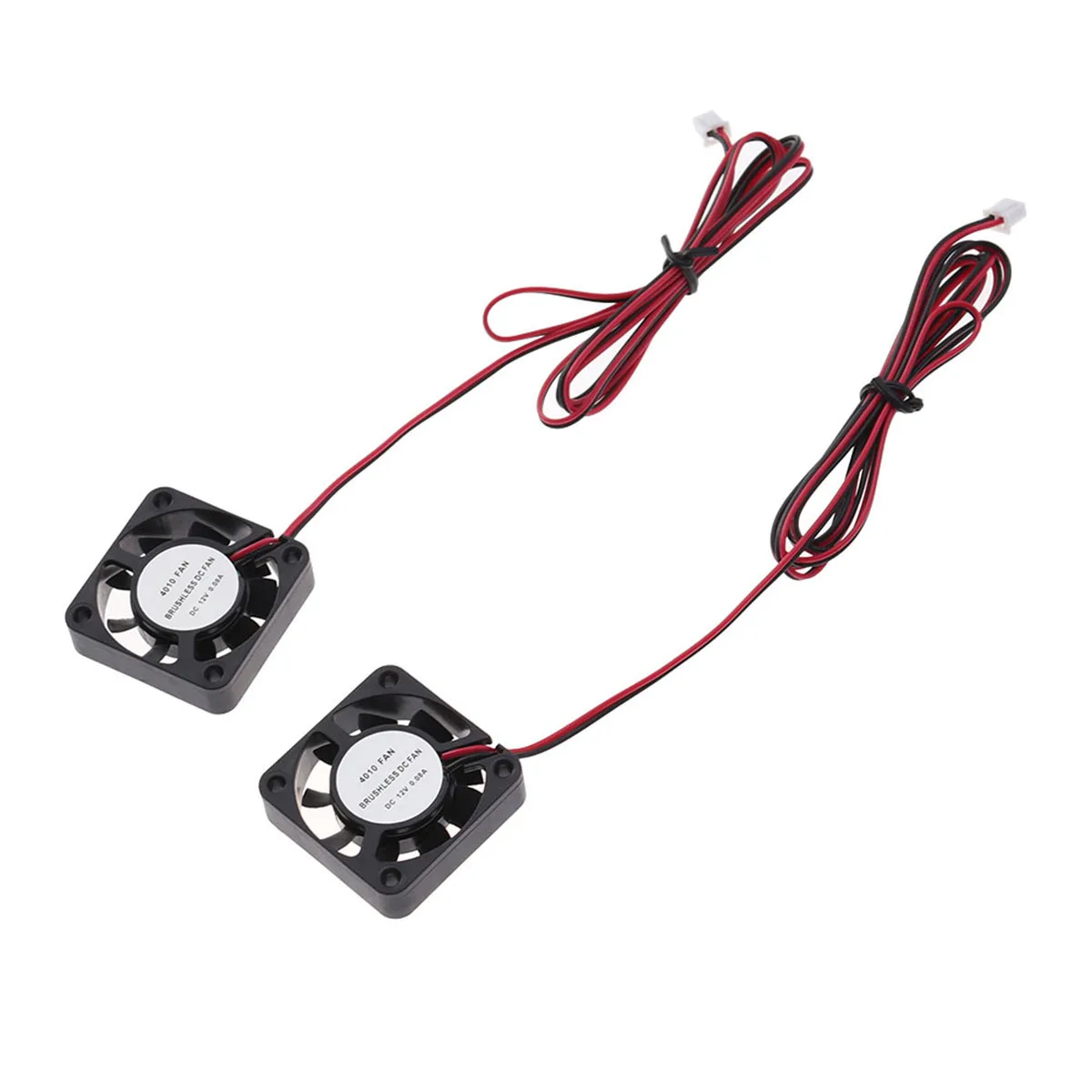 

4Pcs 4010 Brushless Cooling Fan DC12V 2 Pin Connector Low Noise High Heat Dissipation for 3D Printer Hot End Cooling