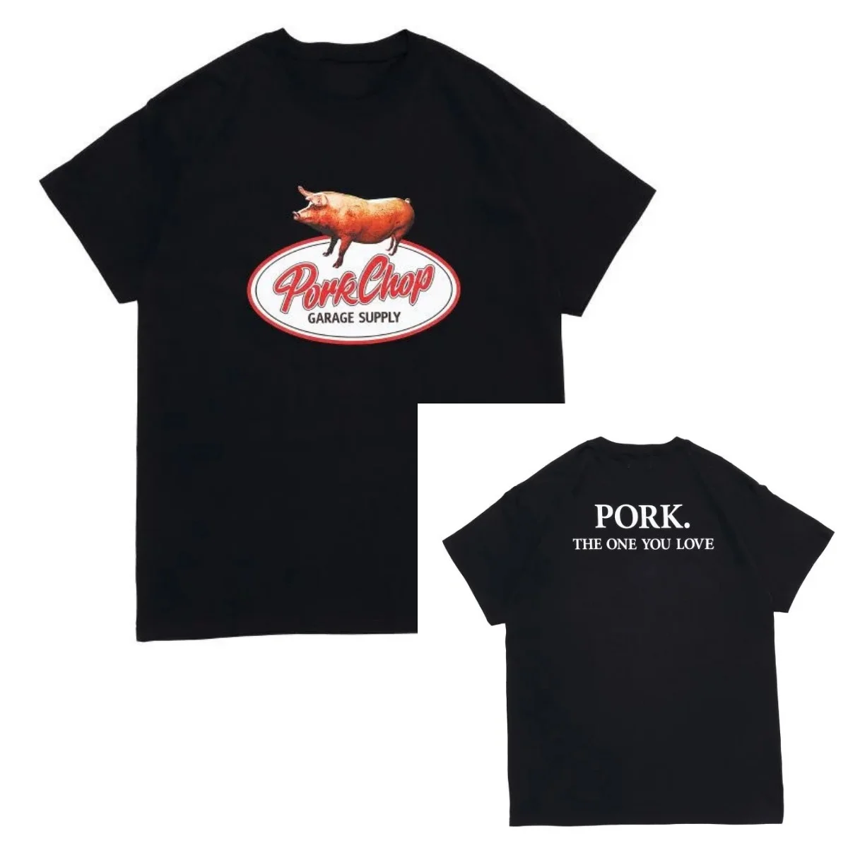 Rare Pork 2026 Chop Summer Japanese Retro Surfing Bike Street Casual Daily Multi-Style Complementary T-Shirt