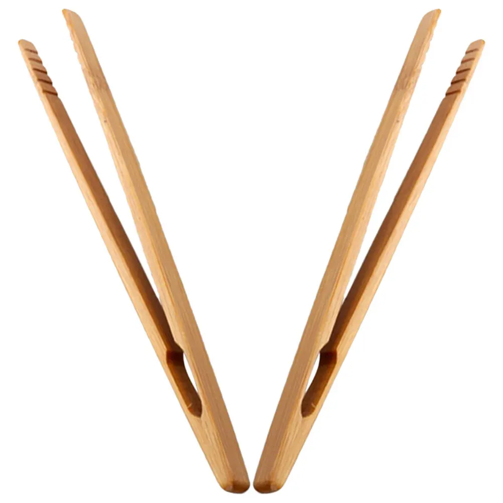 

2 Pcs Clips Teaching Aids Craft Tweezers for Kids Bread Tongs Snack Beige Childrens Fine Motor Button Practice