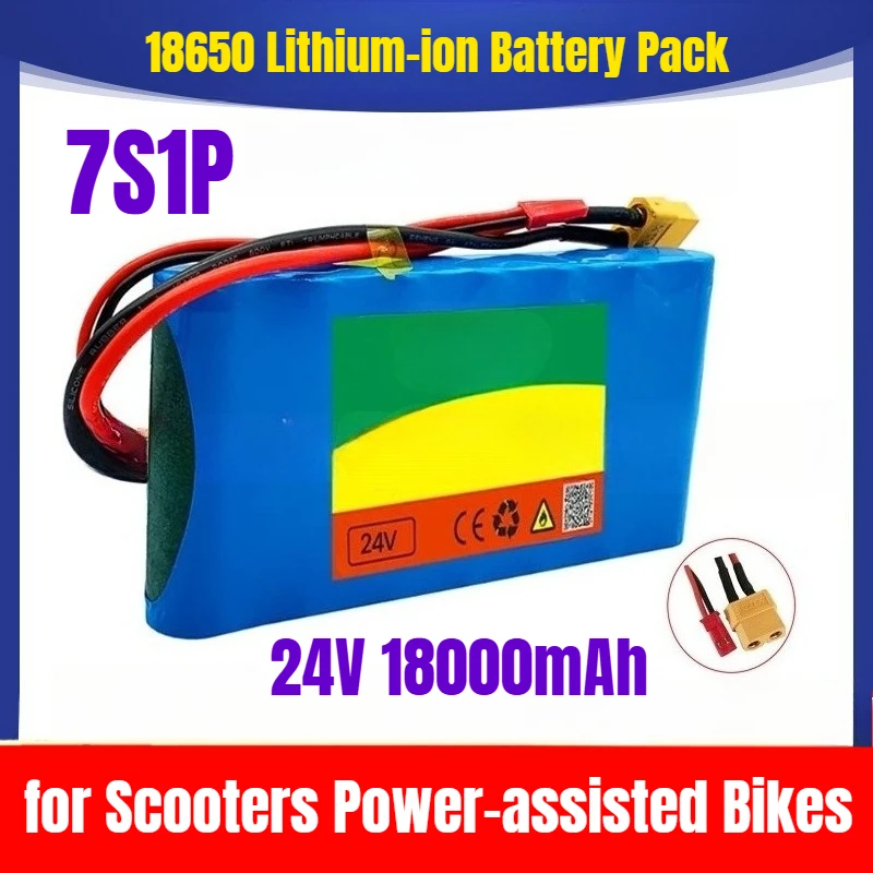 

24V 7S1P 18000mAh 18650 Lithium-ion Battery Pack for Scooters Power-assisted Bikes