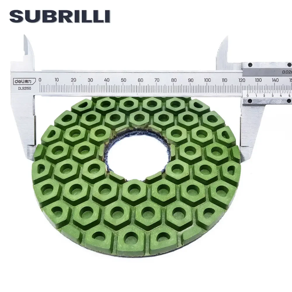 SUBRILLI 5inch Diamond Polishing Pad Aggressive Grinding Wheel For Ceramic Glass Granite Stone 125mm Wet Abrasive Tool 1piece