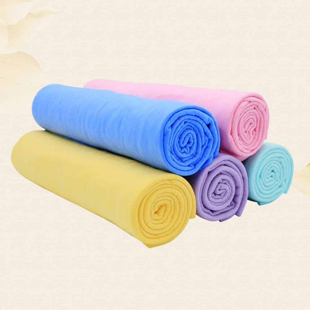 

5pcs 43*32Cm Absorbent Quick Dry Functional For Car Functional Towel Wash Bathing Cleaning Pvc Cloth Towel