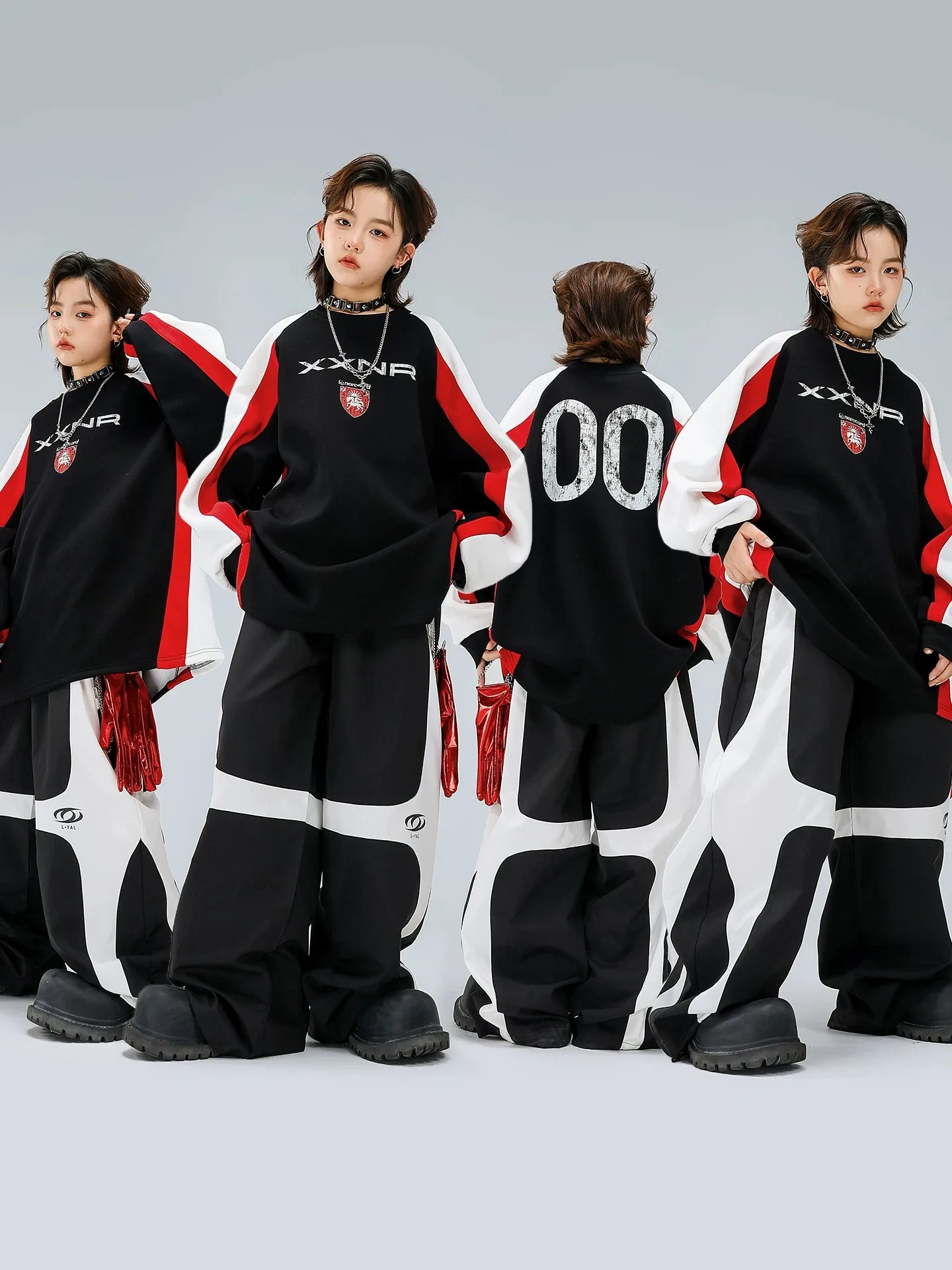 

Крутая модная толстовка в уличном стиле для мальчиков, для танцевальных выступлений, стильный весенний наряд, детская одежда для выступлений в уличном стиле