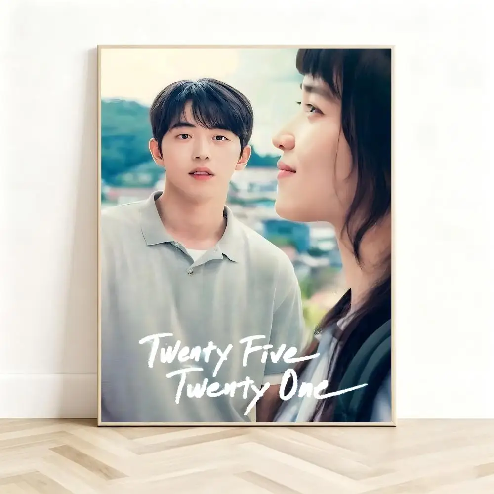 Nostalgic Drama T‑Twenty‑Five Twenty‑One Poster Classic Self-Adhesive PP Wall Sticker for Living Room Bar Decor Gift