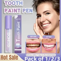 Teeth Whitening Paint Kit To Whiten Teeth,Remove Tooth Pigments and Stains,Instant Natural White Paint Mild Tooth Polish Uptight