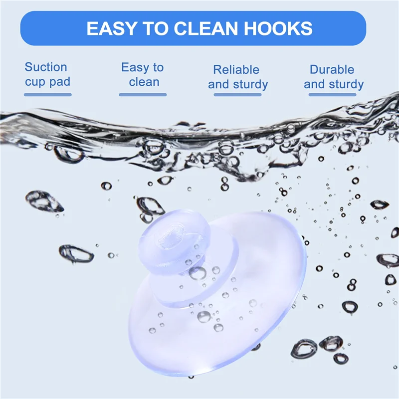 

Exquisite-100Pcs Transparent Suction Cups, Plastic Suction Cups, Pads Without Hooks For Outdoor, Kitchen,Bathroom,Window 20Mm
