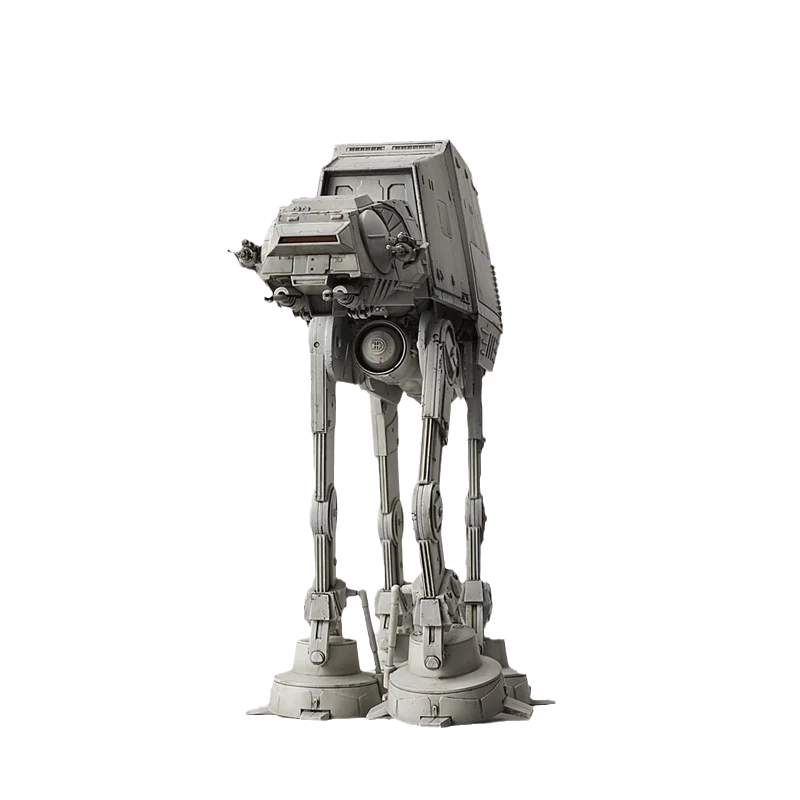 반다이 오리지널 스타 워즈 애니메이션 모델 AT-AT 액션 피규어 조립 모델 장난감 소장 장식품 어린이를위한 선물