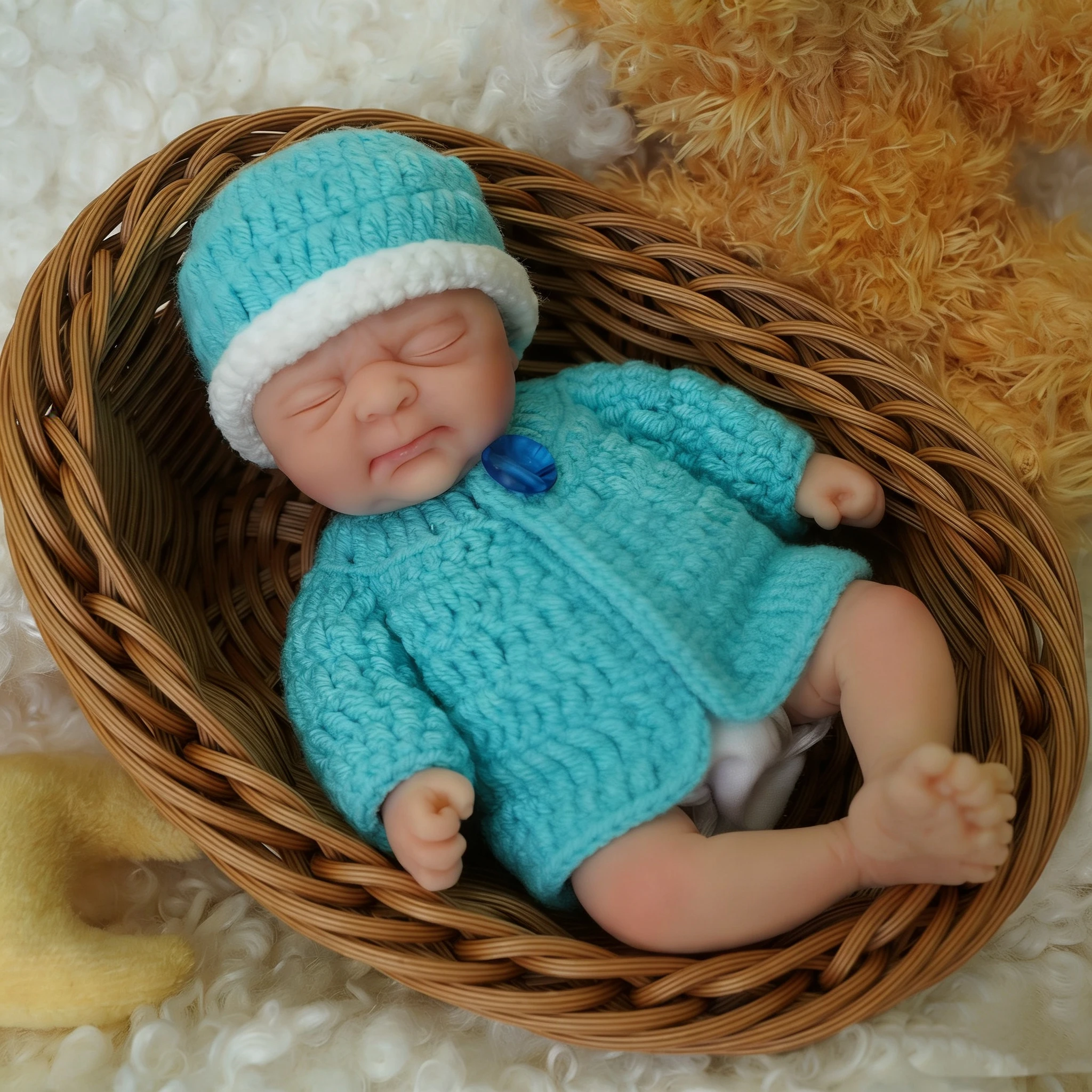 

7 "микропреми, силиконовая зубчатая кукла для всего тела «Лукас» и «Лила», реалистичная мини-кукла реборн, сюрприз, детская антистрессовая кукла