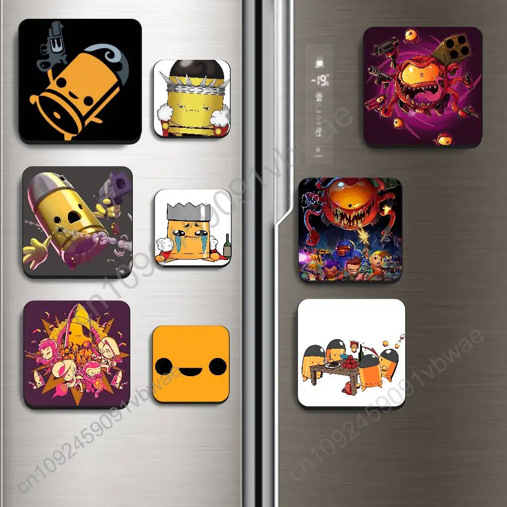 Two-person Enter the Gungeon BestSelling Refrigerator Magnetic Sticker Fridge Magnets Adhesive to Metal Surfaces Leaves