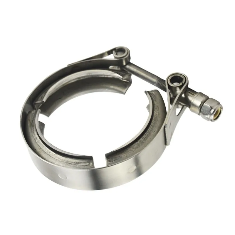 For 304 Stainless Steel High Temperature Resistant V-shaped Clamp, Exhaust Pipe V-shaped Groove Clamp