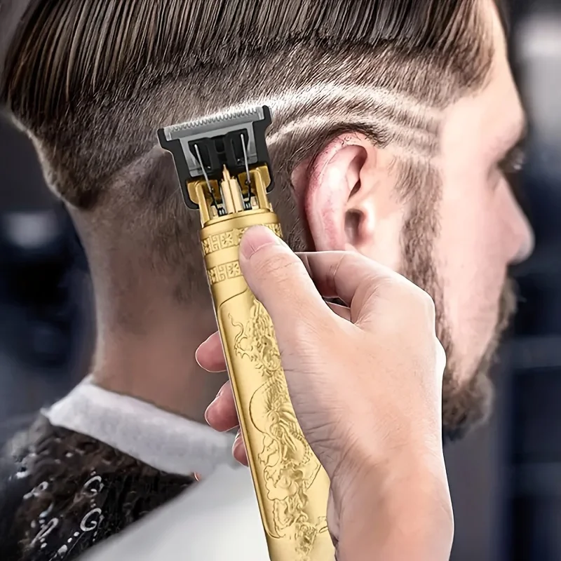 High-Power Electric Clippers Designed for Barbershops, Ideal for Shaving And Trimming with USB Charging.