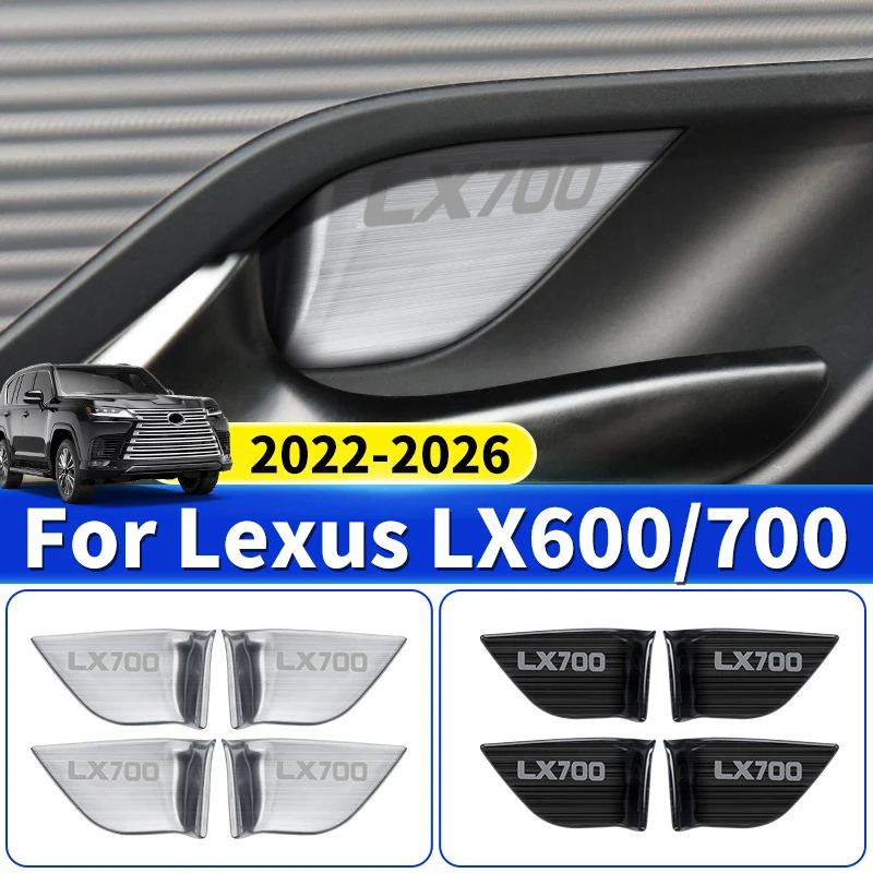

For Toyota 2022-2026 Lexus 600 700 LX600 LX Interior Door Cup Protector Scratch-Resistant Cover Upgrade Decoration Accessories
