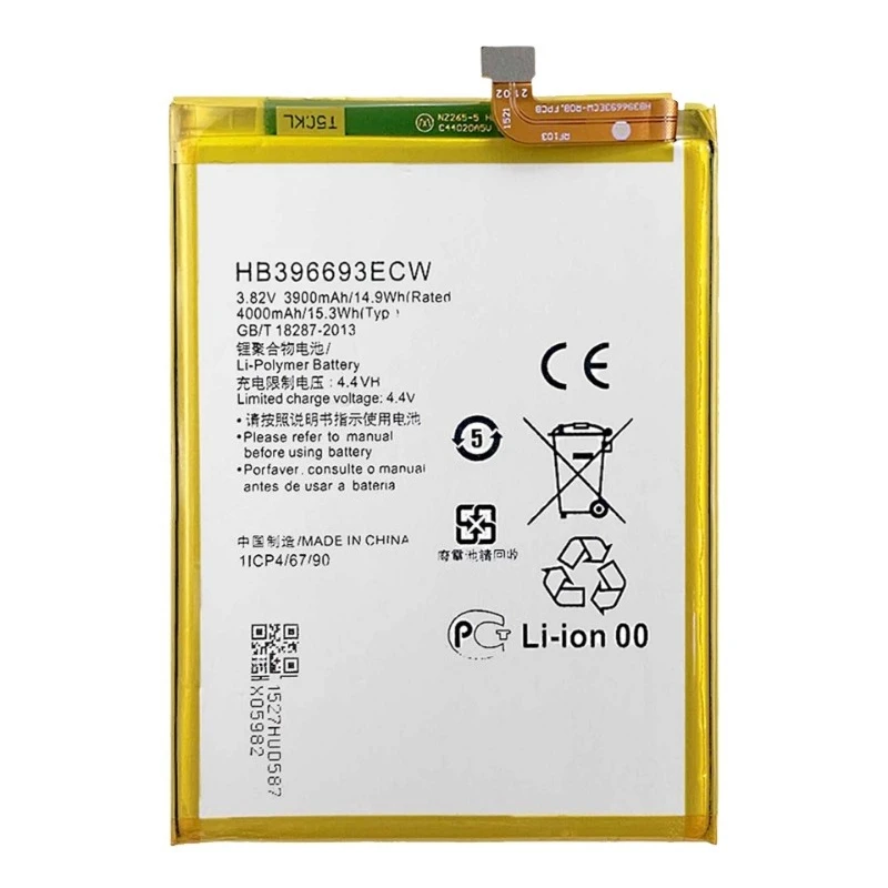 HB396693ECW Telefoon Batterij 3.82 V 3900 mAh Voor Huawei Mate 8 NXT-DL00/TL00/AL10/CL00 Vervangende Batterij gloednieuwe Hoge Kwaliteit