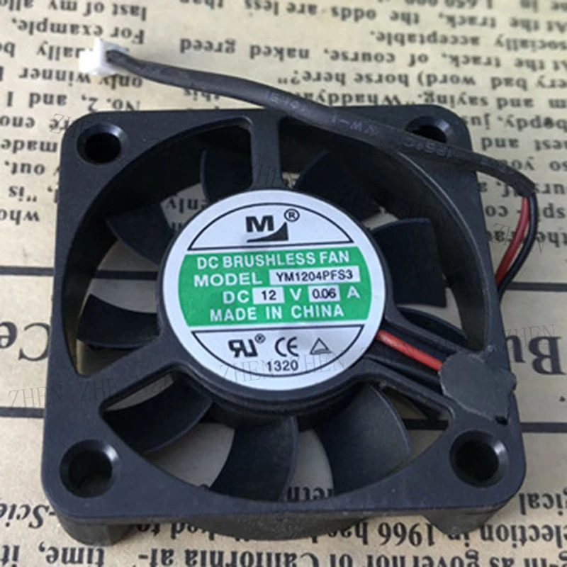 S New for YM1204PFS3 12V 0.06A 2-wire cooling fan#QW