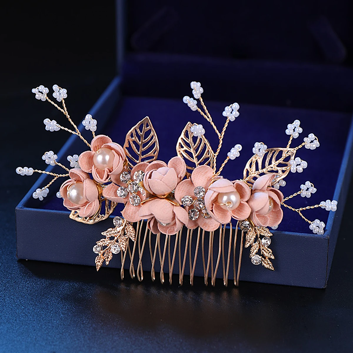 

4pcs Hair Comb Hairpin Set Pearl Floral Accessories Wedding Decor Bridal Flower Headpiece Combs Hairpins Chic Fashion Parties