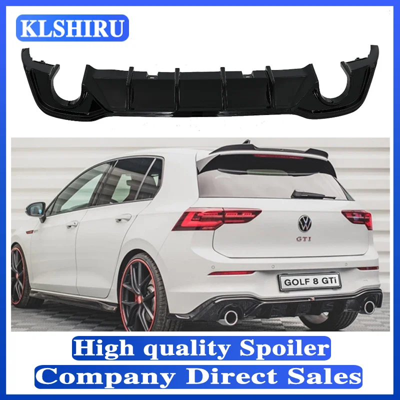 For Volkswagen GOLF 8 MK8 pro R-line gti R 2020 2021 2022 2023 2024 Car Rear Bumper Diffuser Rear Side Splitter Spoiler Lip