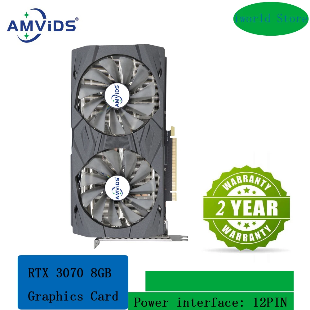 

RTX 3070 8G Brand New Original Graphics Cards 256 Bit GDDR6 HDMI-Compatible DP GPU 3070 Video Card