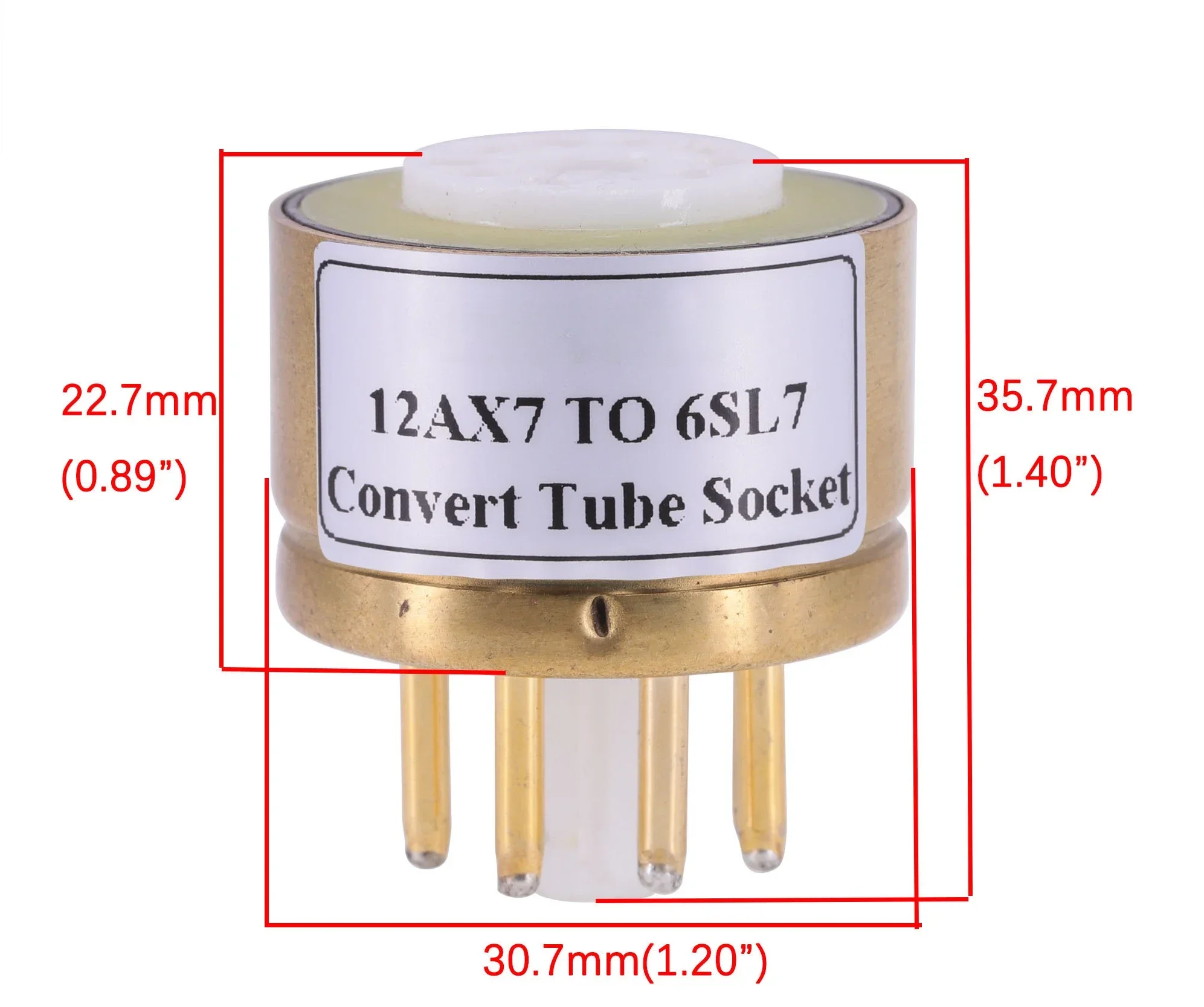 Electronic tube conversion base 12AU7 ECC83 12AX7 conversion 6SL7 6SN7 biliary power amplifier electronic tube base