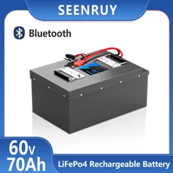 60v 70AH Lifepo4  Lithium Iron Phosphate Battery Pack Built in 100A BMS  Perfect For Electric Tricycle Motorcycle