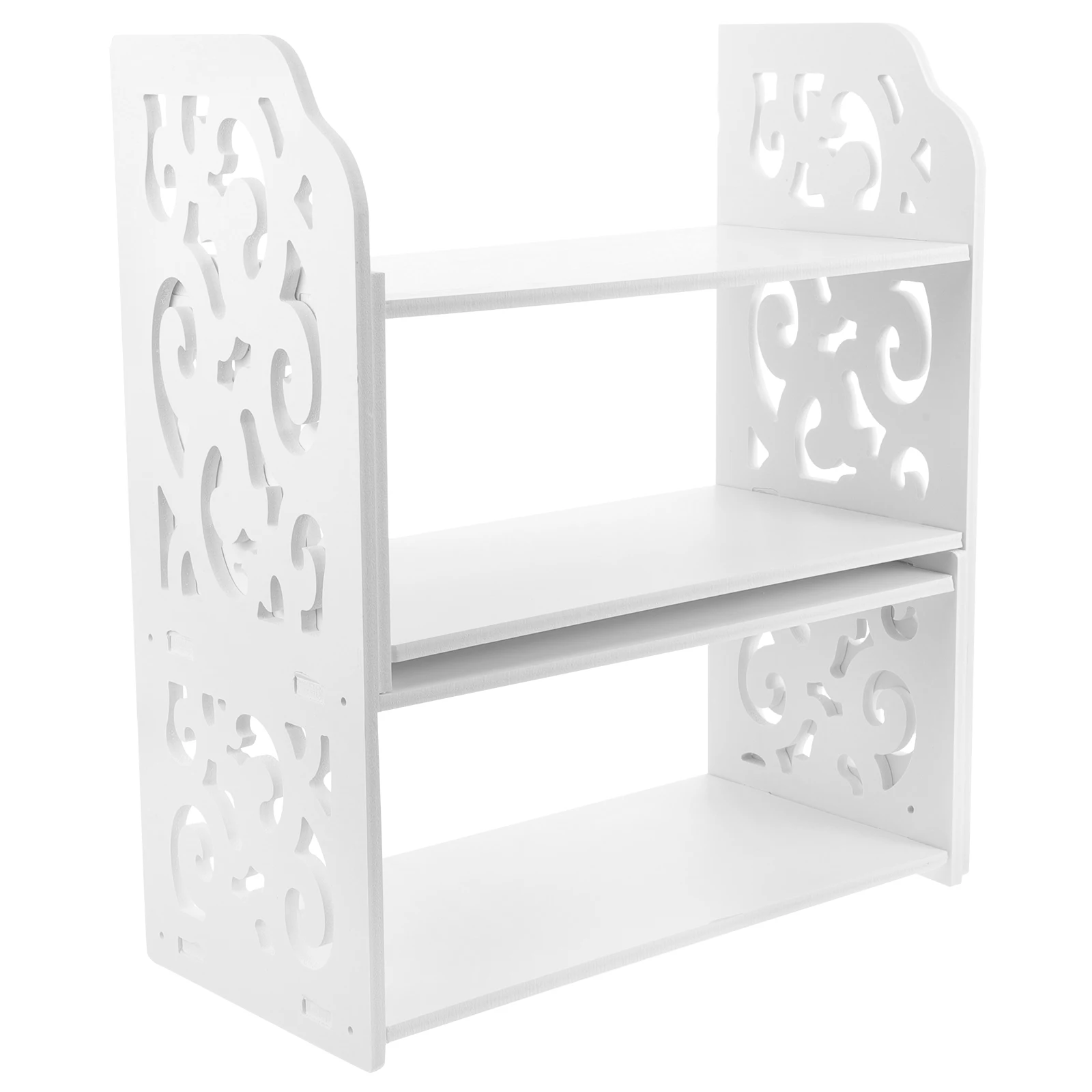 

Adjustable Space-Saving Desktop Bookshelf Wooden Storage Rack For Office Student Dormitory Home Decoration Organizer Shelf