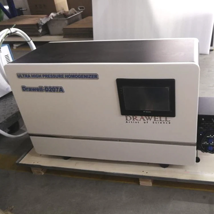 Drawell-D207A Ultra High Pressure Homogenizer Lab Scale High Pressure Homogenizer