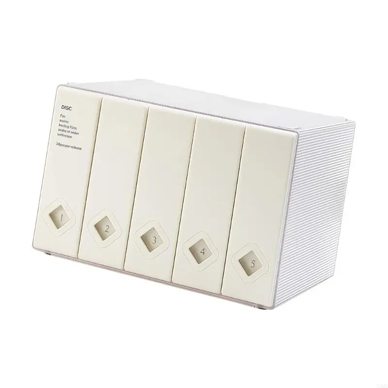 Effective Disc Storage System With Smooth Shut For Home Or Car Use 