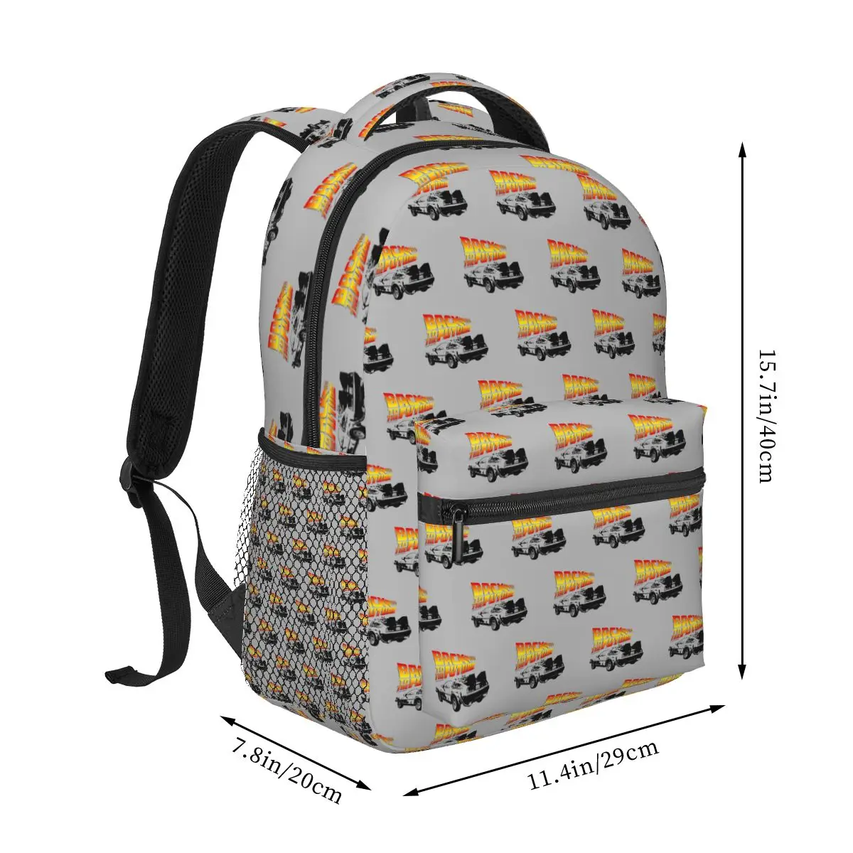 Retro Back To The Future Backpack Student Boys Girls BookBag Children School Bag Computer Shoulder Bags for Men Women