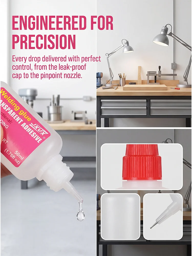 35/50 g Super colle à prise rapide (5 secondes), mastic universel à séchage rapide pour la réparation des pneus, colle de réparation multi-matériaux, colle forte pour le collage