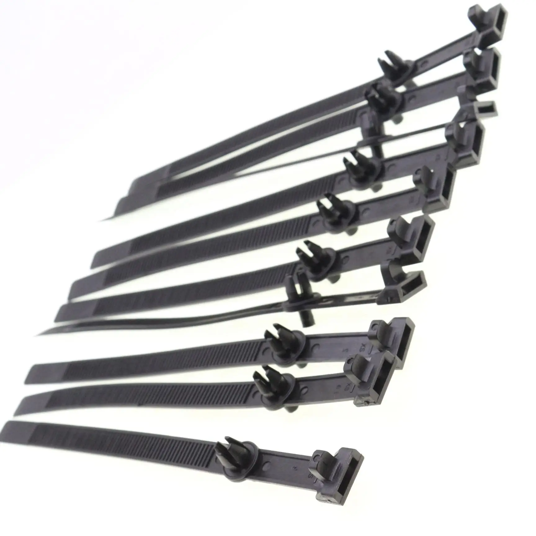 

10 Pcs Push Mount Cable Tie Base Push Type Retainer For Mercedes-Benz E420 S320 S350 S500 S600 1995 114-997-02-90 Black Nylon