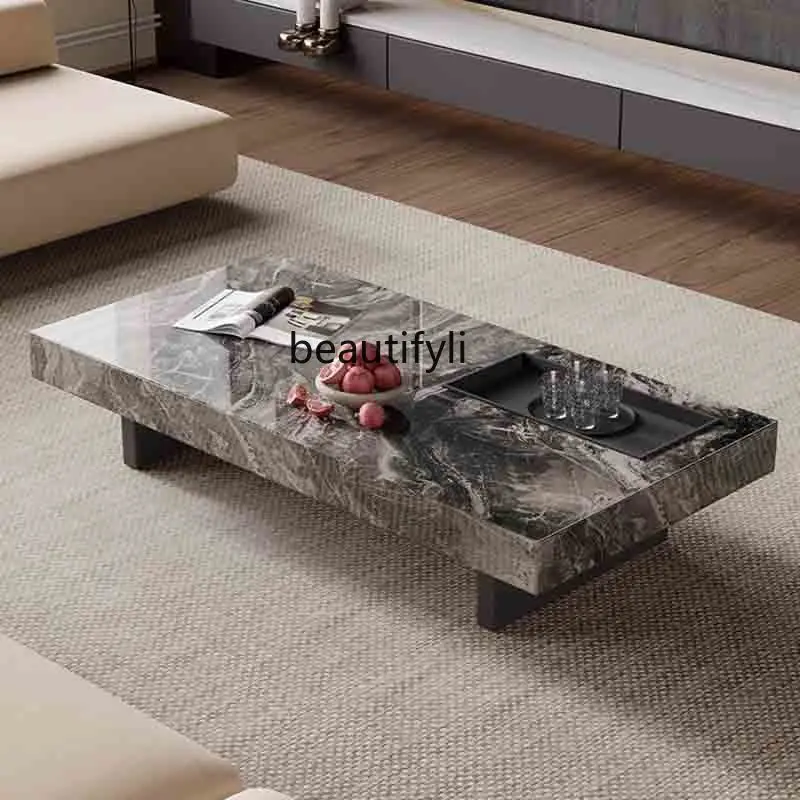 

Mobile Unbreakable Coffee Tables Regale Marble Floor Aesthetic Side Table Italian Nordic Couchtisch Marmor Living Room Furniture