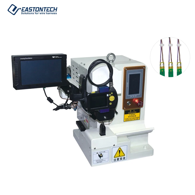 Servomotor semiautomático EW-1550, máquina de empalme de alambre, correa de alambre, maquinaria de prensado de cobre, 2T, AWG24-AWG10