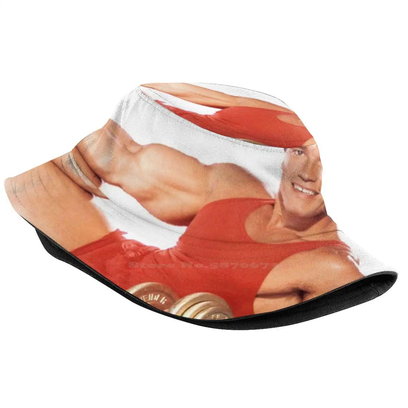 Arnold Schwarzenegger Lying Pose Uv Protection Foldable Bucket Hats Women Men Arnold Schwarzenegger Terminator Gym Arnie