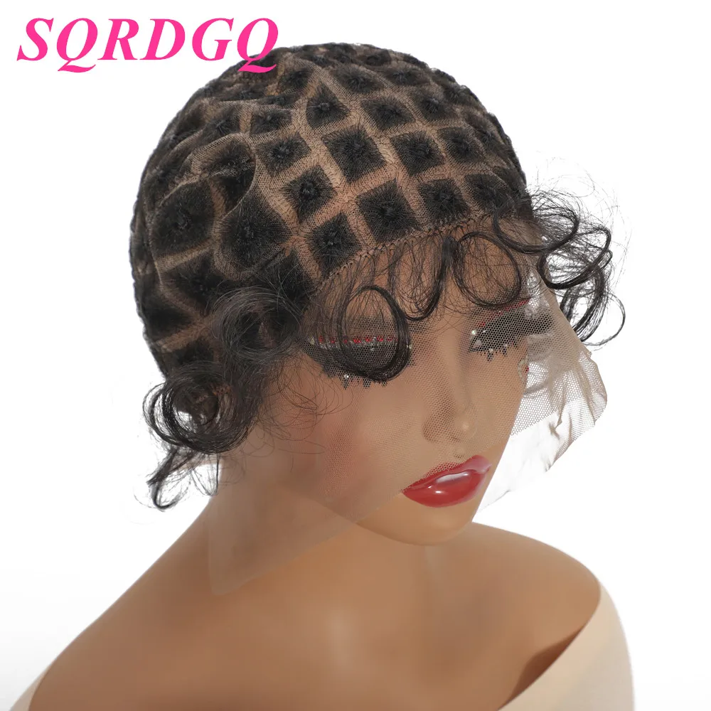 SQRDGQ Lace Wig Cap for Making Braided Wigs for Woman Cap for Making Wigs with Baby Hair Lace Front Wig Caps for Crochet Hair