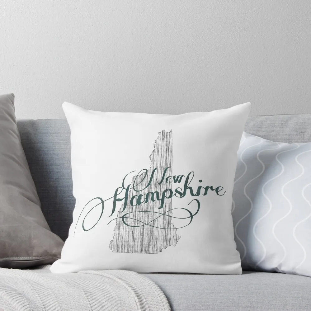 New Hampshire State Typography Throw Pillow Sofas Covers Bed pillowcases Sofa Cushion Cover pillow pillowcase pillow