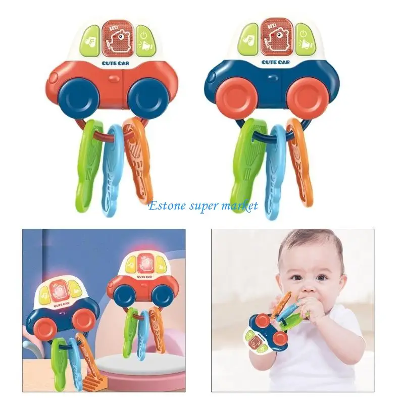 

090B Baby Carkey Teether Early Learning Toy Toddler Teething Relief Music Toy