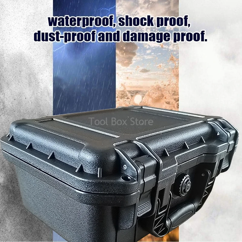 Plastic Tool Box Waterproof Hard Carry Bag Storage Organizer Shockproof Equipment Toolbox Suitcase Safety Instrument Tool Case