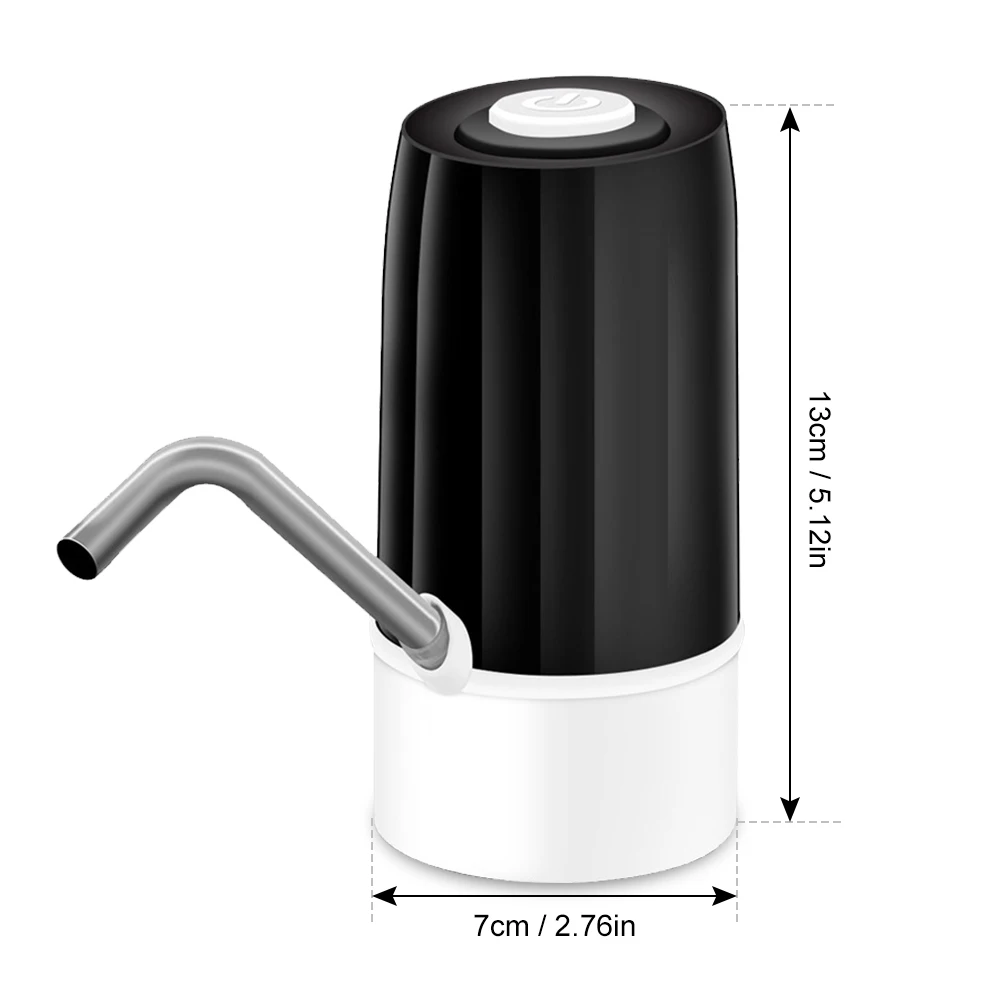 Intelligente wiederaufladbare automatische elektrische Wasserpumpe für Gallonen-Wasserspender, geräuschlose Wasserflaschenpumpe mit großem Eimer