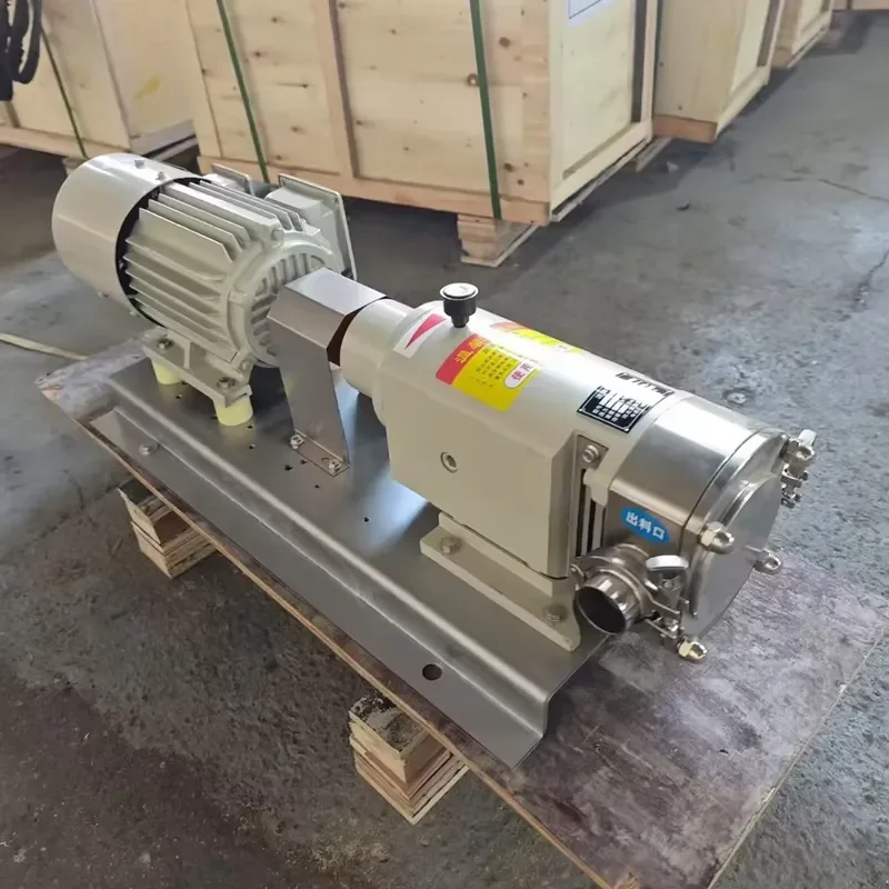 Stainless steel positive displacement rotary pump high viscosity solvent honey chocolate stator honey rotary cam pump